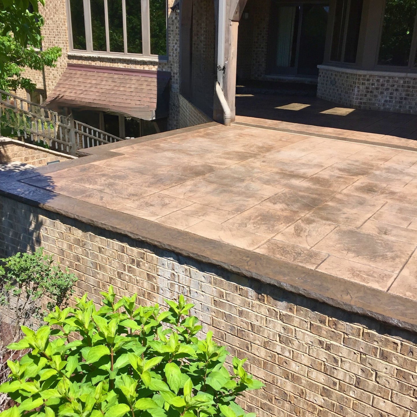 Brown Stamped Patio