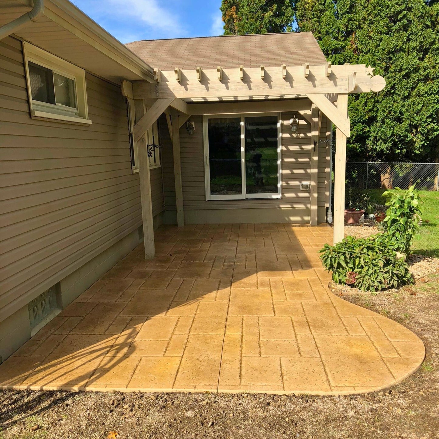 Quaint Stamped Patio